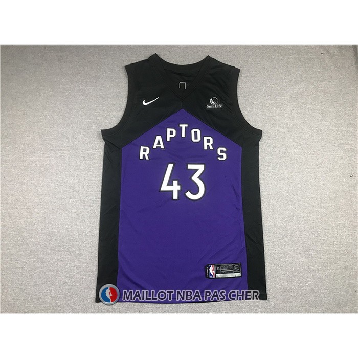 Maillot Tornto Raptors Pascal Siakam Earned 2020-21 Noir Volet